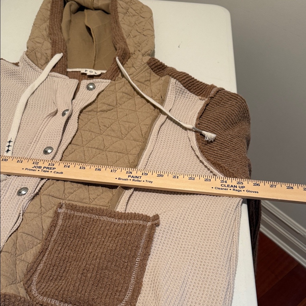 POL Two-Tone Quilted Utility Jacket - Picture 8 of 11